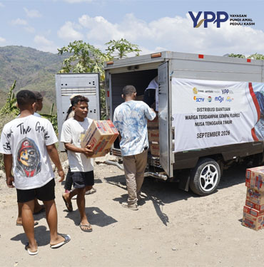 YPP Emtek Media Jangkau Manggarai Timur Salurkan Bantuan Gempa kokas dan Layanan Psikososial Anak